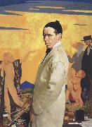 Sir William Orpen Self-Portrait with Sowing New Seed Sweden oil painting artist